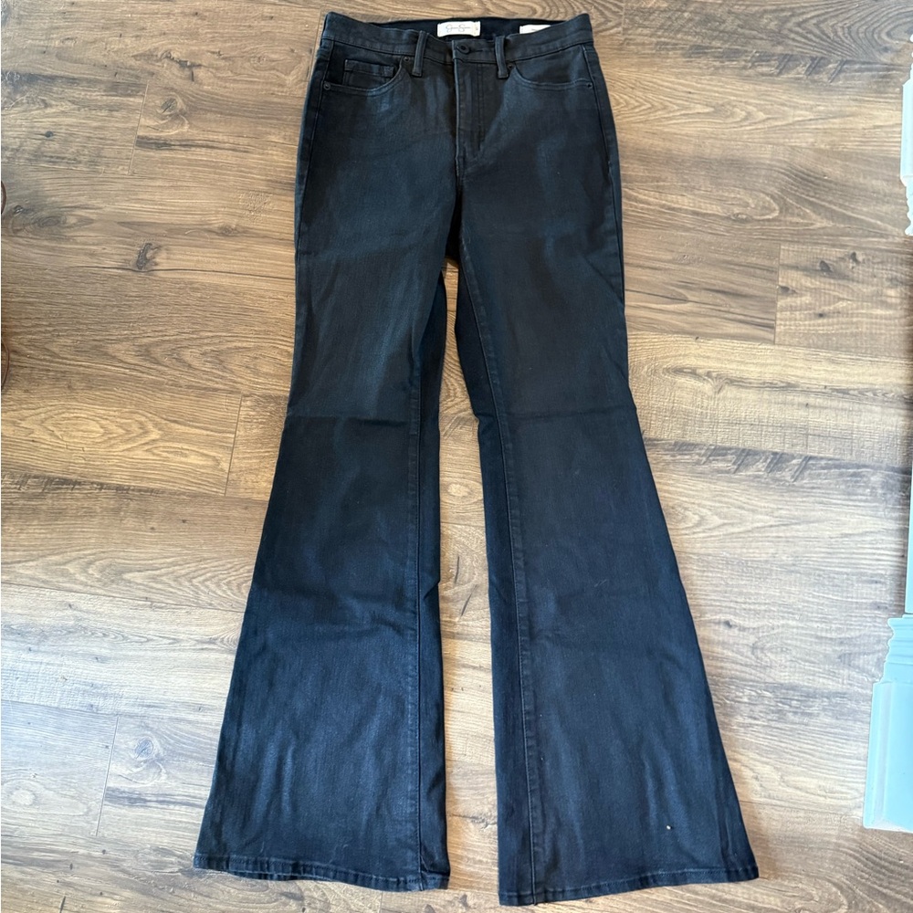Jessica Simpson Black Flare Wide Leg Jeans